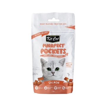 Kit Cat Purrfect Pockets Salmon Cat Treats - 60 g