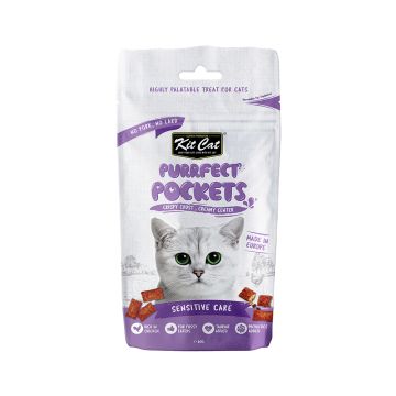 Kit Cat Purrfect Pockets Sensitive Care Cat Treats - 60 g