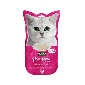 Kit Cat Purr Puree Plus Chicken & Cranberry Urinary Care Cat Treat - 60 g