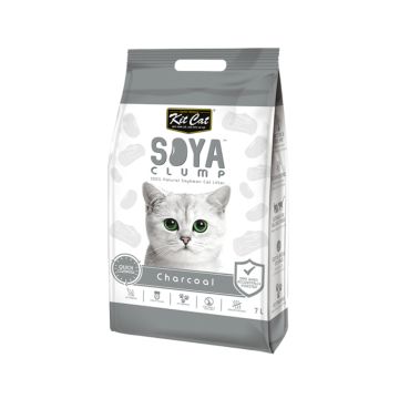 Kit Cat Soya Clump Soybean Litter Charcoal - 7L