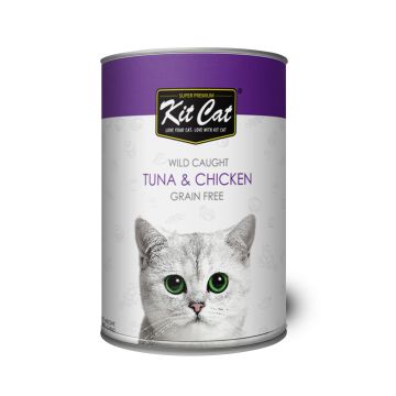 Kit Cat Wild Caught Tuna & Chicken Canned Cat Food - 400 g