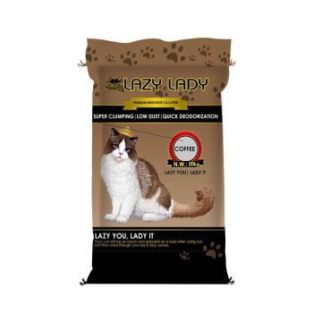 Lazy Lady Bentonite Ball Shape Cat Litter - 20 Kg - Coffee Scented