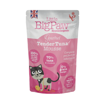 Little Big Paw Gourmet Atlantic Tuna Mousse Wet Cat Food - 85g - Pack of 8