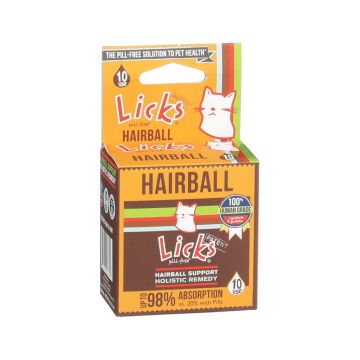 Licks Pill Free Hairball Cat Supplement - 10 counts