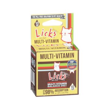 مكمل غذائي فيتامينات متعددة للقطط من ليكس بيل فري - 10 حبات