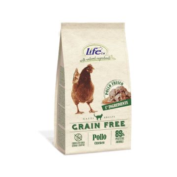 Life Cat Grain Free Chicken and Potatoes Cat Dry Food - 1.5 kg