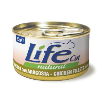 Life Cat Chicken Fillet with Lobster Cat Food, 85g