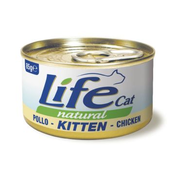 Life Cat Natural Chicken Canned Kitten Food - 85g