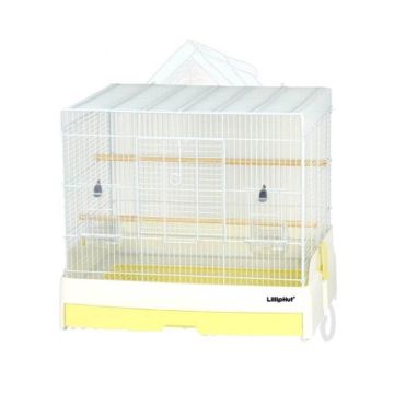 LillipHut Bird Cage 60, Yellow - 57L x 44W x 53H cm