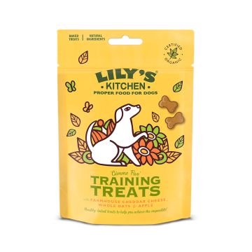 Lily's Kitchen Organic Cheese and Apple Training Dog Treats - 80g