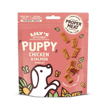 Lily's Kitchen Chicken and Salmon Nibbles Puppy Treats - 70g