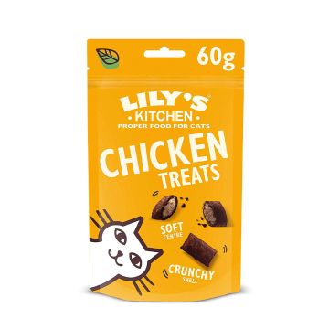 Lily's Kitchen Chicken Pillow Cat Treats - 60g