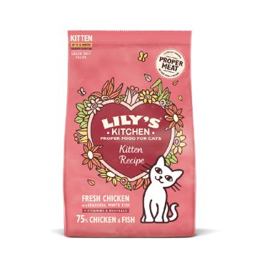 Lily's Kitchen Chicken & White Fish Kitten Dry Food - 800 g
