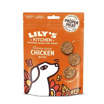 Lily's Kitchen Chomp-Away Chicken Bites Dog Treats - 70 g
