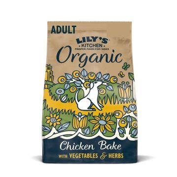 Lily's Kitchen Organic Chicken Bake With Vegetable & Herb Adult Dry Dog Food - 1 Kg