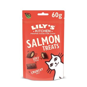 Lily's Kitchen Salmon Pillow Cat Treats - 60g