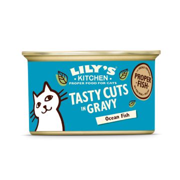 Lily's Kitchen Tasty Cuts Ocean Fish Wet Cat Food - 85g