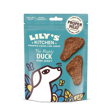 Lily's Kitchen The Mighty Duck Mini Jerky Dog Treats - 70 g 