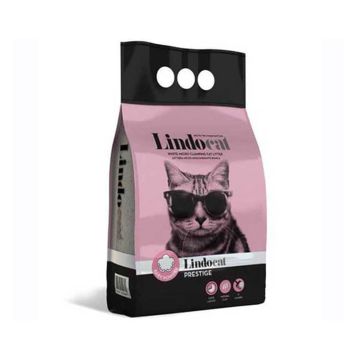 Lindocat Prestige White Bentonite Cat Litter - Baby Powder - 5 L