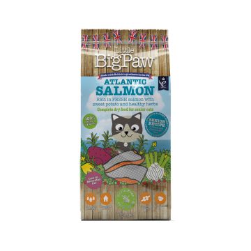 Little Big Paw Atlantic Salmon Complete Dry Food for Senior Cats - 1.5 Kg