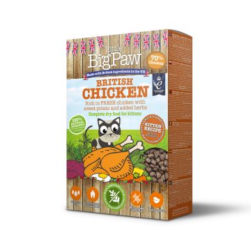 Little Big Paw British Chicken Dry Food for Kittens - 375 g