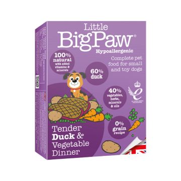 Little Big Paw Tender Duck & Vegetable Dinner Dog Food - 150g