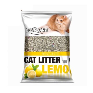Love Sand Bentonite Cat Litter - 10 L - Lemon Scented