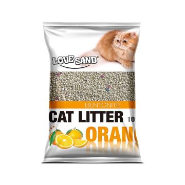 Love Sand Bentonite Cat Litter - 10 L - Orange Scented