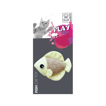 لعبة على شكل سمكة للقطط بألوان متعددة من ام بتس
