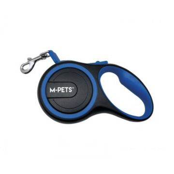 M-Pets Liberty Retractable Dog Leash - Blue