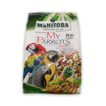 Manitoba My Parrots Ara & C. Parrot Food, 2 Kg