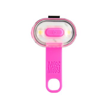 Max and Molly Matrix Ultra LED Dog Collar Safety Light - Pink