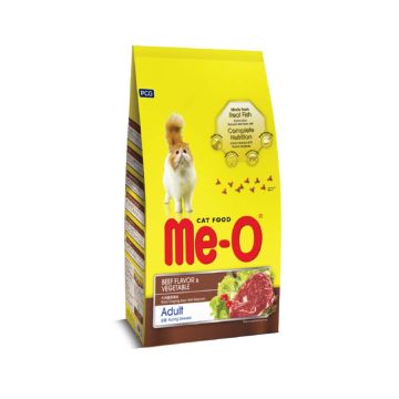 Me-O Beef & Vegetable Flavour Adult Cat Dry Food