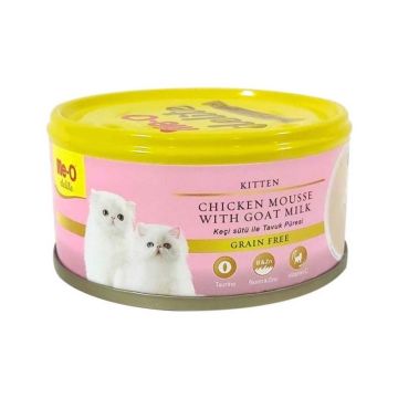 Me-O Delite Canned Chicken Mousse with Goat Milk for Kitten, 80g