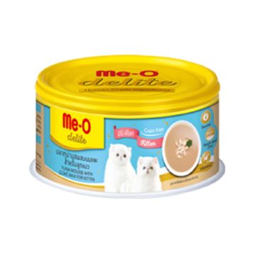Me-O Delite Canned Tuna Mousse with Goat Milk for Kitten, 80g