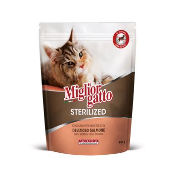 Miglior Gatto Sterilized Kibble with Salmon Dry Cat Food - 800 g