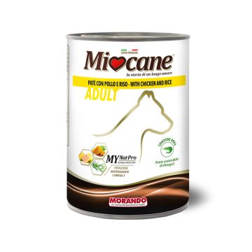 Miocane Pate with Chicken and Rice Adult Canned Dog Food - 400 g