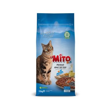 Mito Mix Chicken and Fish Adult Dry Cat Food - 15 kg