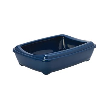 Moderna Arist-O-Tray Cat Litter Tray with Rim - 57L x 43.4W x 15.7H cm - Blue Berry