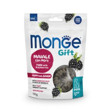 Monge Gift Pork with Blackberries Super M Puppy And Junior Dog Treats - 150 g