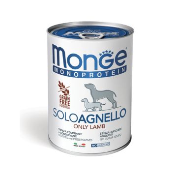 Monge Monoprotein Only Lamb Canned Dog Food - 400 g