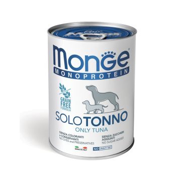 Monge Monoprotein Only Tuna Canned Dog Food - 400 g