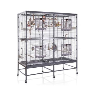 Montana Paradiso 150 Bird Cage, Antik-Platinum - 150L x 65W x 161H cm