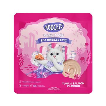 Moochie Fairy Puree Tuna and Salmon Cat Treats - 25 x 15 g