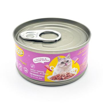 Moochie Minced Topping Calamari in Gravy Canned Cat Food - 85 g