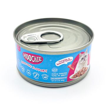 Moochie Minced Topping Tuna in Gravy Canned Cat Food - 85 g