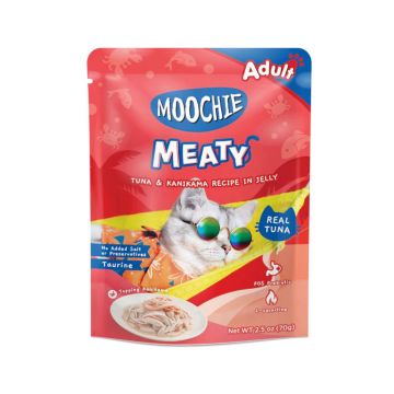 Moochie Meaty Tuna and Kanikama Recipe In Jelly Adult Cat Food Pouch - 70 g