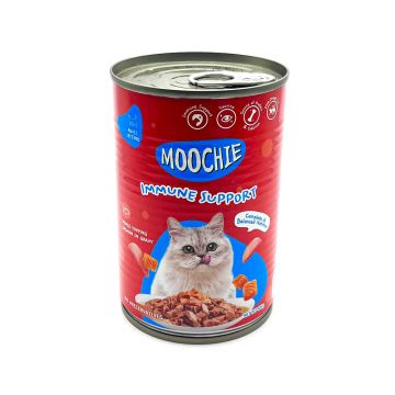 Moochie Minced Topping Salmon in Gravy Canned Cat Food - 400 g