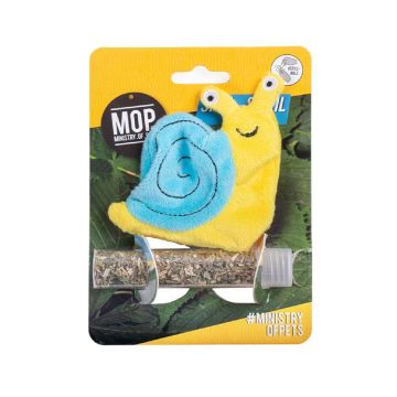 MOP Sam the Snail Catnip Toy with Catnip Tube