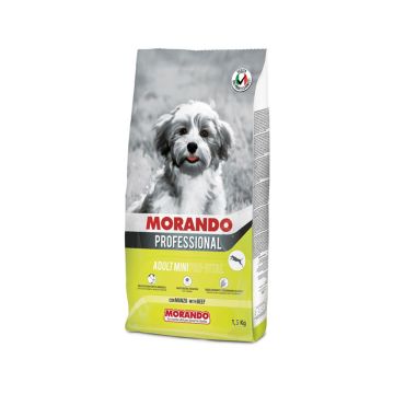 Morando Professional Adult Mini Pro-Vital Kibbles With Beef Dry Dog Food - 1.5 kg